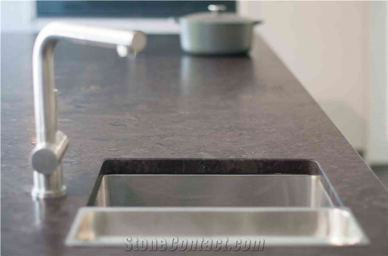 Antique Brown Granite Satin Finish Countertop