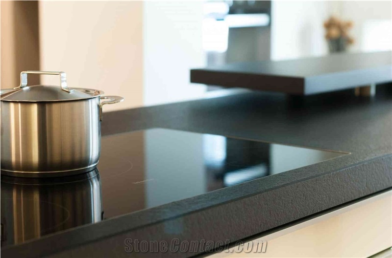 Granite Nero Assoluto Brushed Countertop