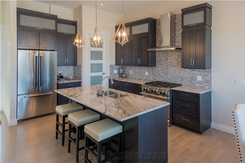 Carrera Graniti Kitchen Perimeter Top and Island Countertop