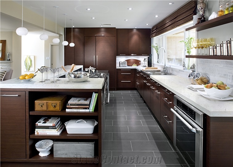 Cirrus - Quartz Stone Kitchen Countertop
