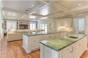 Verde Smeralda Quartzite Kitchen Countertop