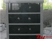 Good Quality Own Factory 12 Crypts Light Gray/ G603/ Sesame White/ Absolute Black/ Jet Black/ Shanxi Black Granite Columbarium