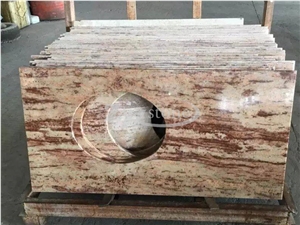 Granite G654 Sesame Black Pandang Black Polished Vanity Top Bathroom Vanity Tops