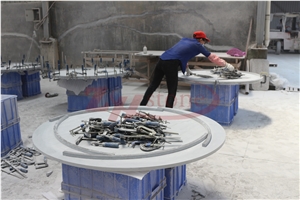 Grey Quartz Round Tables Dinner Tables Caesarstone Quartz