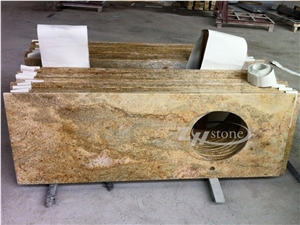 Imperial Gold Granite Vanity Top Golden Granite Bath Tops Yellow Granite Bathroom