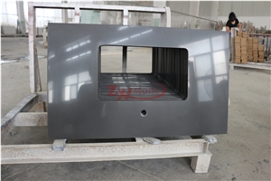 Manufacturer Pure Grey Quartz Work Tops Solid Surface,Gray Engineered Quartz Caesarstone