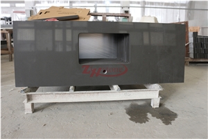 Manufacturer Pure Grey Quartz Work Tops Solid Surface,Gray Engineered Quartz Caesarstone