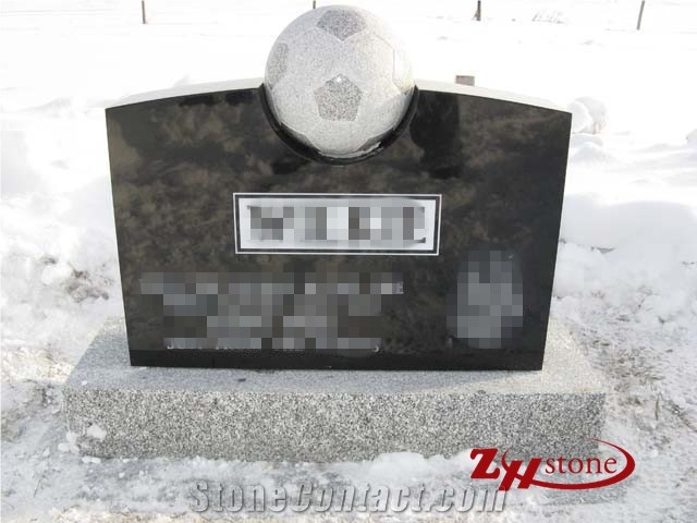 Western Style Good Quality Polished Typical Wing with Middle Vase Shanxi Black/ Absolute Black/ Jet Black/ G603 Granite Double Upright Monuments