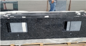 Wholesale Blue Pearl Countertop for Bathroom,Customized Bathroom Blue Granite Counterops