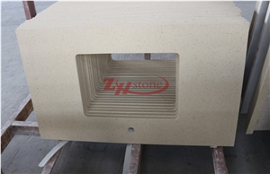 Zhs-Dnq53 Artifical Quartz Countertops Vanity Stone Solid Surfaces Hotel Kitchen Bathroom Counter Top Environmental
