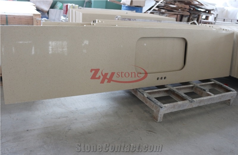 Zhs-Dnq53 Artifical Quartz Countertops Vanity Stone Solid Surfaces Hotel Kitchen Bathroom Counter Top Environmental