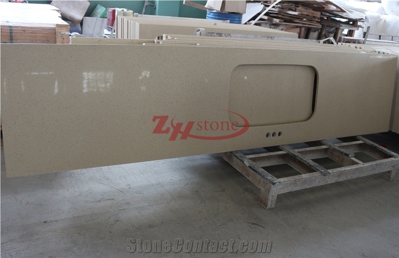 Zhs-Dnq53 Artifical Quartz Countertops Vanity Stone Solid Surfaces Hotel Kitchen Bathroom Counter Top Environmental