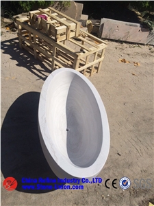 2016 New White Natural Marble Solid Surface Freestanding Bathroom Bathtub,Natural Stone Sanitary Ware Freestanding Bathtub for Hotel