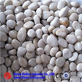 Aa Degree White Garden Natural River Quartzite Pebble, White Quartzite Pebble & Gravel