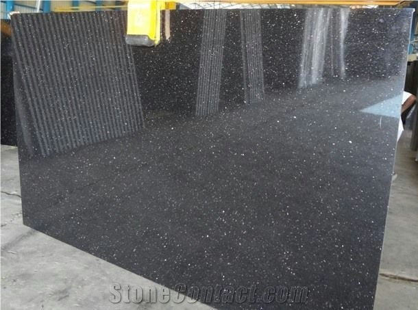 Black Galaxy Granite Slabs & Tiles, India Black Granite Polished Floor Covering Tiles, Star Galaxy , Golden Galaxy Granite Tile,, Polished Granite