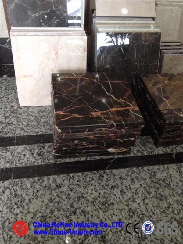 Black Tulip Marble,Tulip Black Marble,Golden Portoro Marble,China Portoro Marble,China Black Gold Marble for Exterior - Interior Wall and Floor