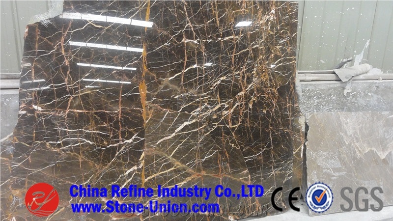 Black Tulip Marble,Tulip Black Marble,Golden Portoro Marble,China Portoro Marble,China Black Gold Marble for Exterior - Interior Wall and Floor