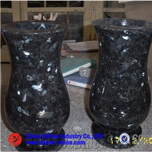 Blue Pearl Granite Monumental Vases Blue Pearl Granite Monumental Vases