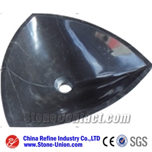 China Black Marble Sink, Stone Basin,Bathroom Sinks,Vessel Sinks,Wash Bowls,Wash Basins