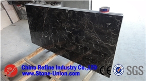 China Dark Emperador Marble Slabs For Background Wall
