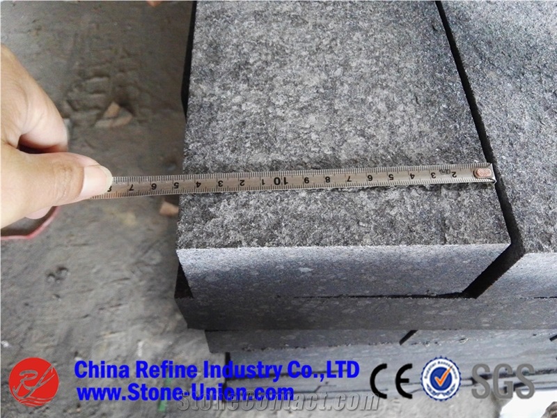 Chinese Granite G654 Dark Grey Cube Stone Factory Sale,G654 Courtyard Road Pavers,Granite Exterior Pattern Cube Stone,Grey Granite Cobble Stone