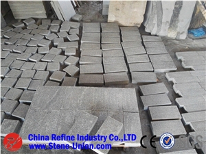 Chinese Granite G654 Dark Grey Cube Stone Factory Sale,G654 Courtyard Road Pavers,Granite Exterior Pattern Cube Stone,Grey Granite Cobble Stone