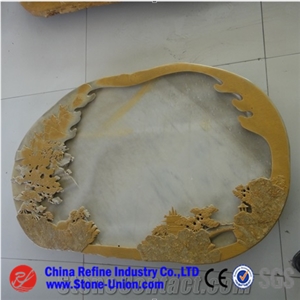 Chinese Slate Tea Tray Table,Tea Trays,Trays,Plates,Tea Sets,Bowls,Kitchen Accessories