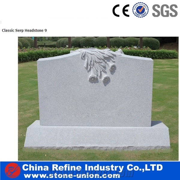Classical Stone Grey Stone Headstone&Cheap Stone Cemetery Tombstones& Carving Stone Monument&Grey Granite Monument &Carved Simple Monument