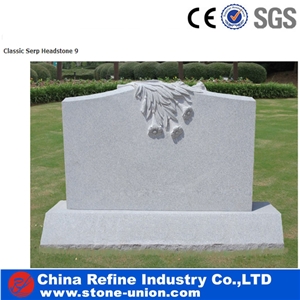 Classical Stone Grey Stone Headstone&Cheap Stone Cemetery Tombstones& Carving Stone Monument&Grey Granite Monument &Carved Simple Monument