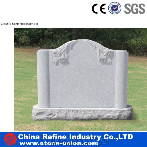 Classical Stone Grey Stone Headstone&Cheap Stone Cemetery Tombstones& Carving Stone Monument&Grey Granite Monument &Carved Simple Monument