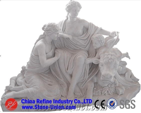 Cultured White Marble Statue,Human Sculptures,Garden Sculptures,Statues,Handcarved Sculptures