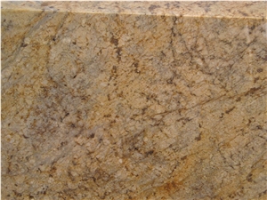 Diamond Like Flowers Granite, Yellow Granite for Kitchen Countertops, Solid Surface Worktops,Giallo Diamond Flower Granite Slab,Giallo Diamond Flower