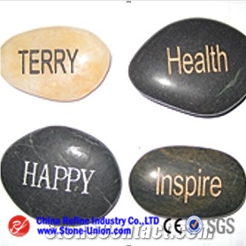 Engraved River Pebble Stone,Mixed Pebble Stone,River Stone,Polished Pebbles,Flat River Pebbles,Pebble Pattern