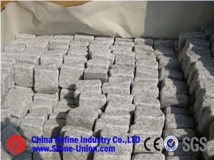 G602 Cube Stone Granite Cobble,China Grey Sardo Paving Stone,Natural Split Cubes,Blind Paving Stone,Walkway Pavers,Driveway Pavers