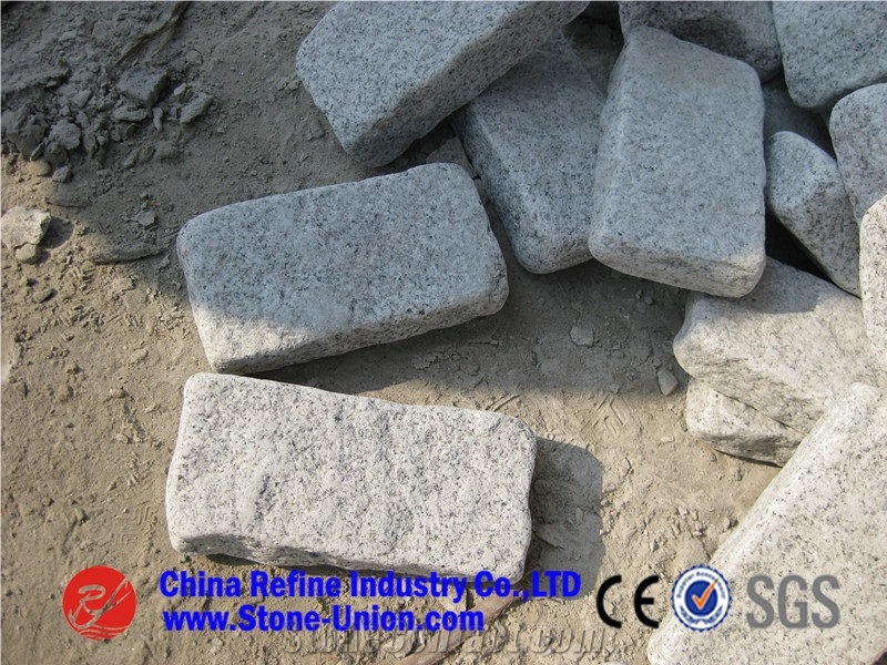 G602 Cube Stone Granite Cobble,China Grey Sardo Paving Stone,Natural Split Cubes,Blind Paving Stone,Walkway Pavers,Driveway Pavers