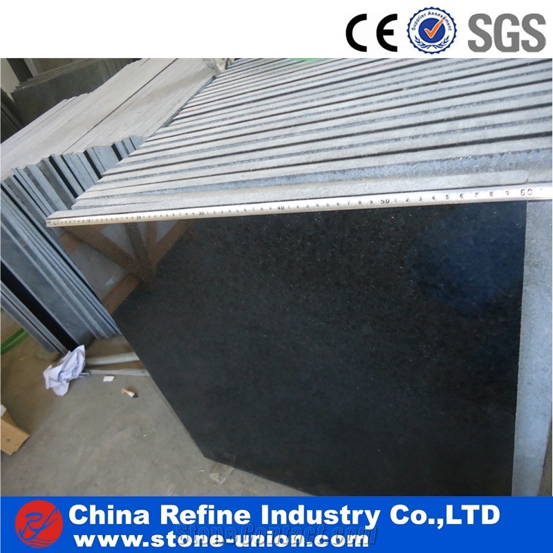 G684 Granite Tile,Black Granite Stone Flamed Paver,Cheap Diamond Black New G684 Thermal Floor Tiles and Walling Pavers,Chinese Pure Black G684 Granite