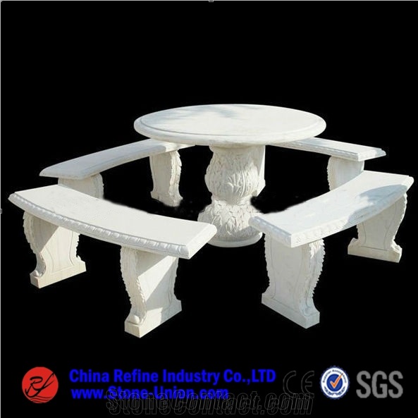 Garden Marble Table with Chairs,Table Sets,Garden Bench,Exterior Furniture,Garden Tables, Outdoor Benches,Park Benches