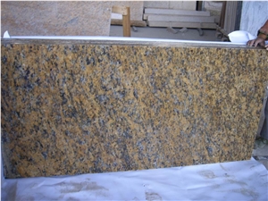 Giallo Santa Cecilia Granite Kitchen Countertops Vanity Top,Brazil Amarelo St Cecilia Light Yellow Prefab,Bathroom Counter Tops Customized Size