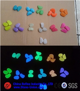 Glow in the Dark Pebbles Stone for Garden Walkway ,Glow in the Dark Pebble Stone for Fish Tank, Plastic Luminous Stone