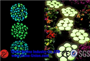 Glow in the Dark Pebbles Stone for Garden Walkway ,Glow in the Dark Pebble Stone for Fish Tank, Plastic Luminous Stone