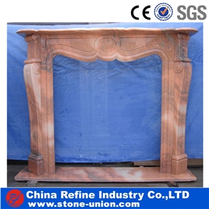 Golden Yellow Marble Fireplace in Discuont Price, Cheap Golden Fireplace,White Fireplace Mantel,Modern Fireplace Mantel,Stone Fireplace Mantel