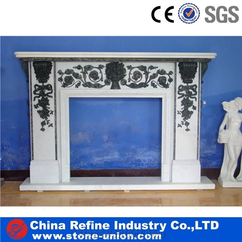 Golden Yellow Marble Fireplace in Discuont Price, Cheap Golden Fireplace,White Fireplace Mantel,Modern Fireplace Mantel,Stone Fireplace Mantel