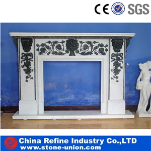 Golden Yellow Marble Fireplace in Discuont Price, Cheap Golden Fireplace,White Fireplace Mantel,Modern Fireplace Mantel,Stone Fireplace Mantel