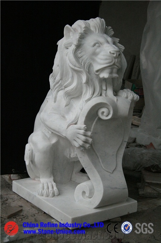 Grey Granite Lion Statue,Grey Granite Lion Sculpture,Landscape Sculptures, Sculpture Ideas