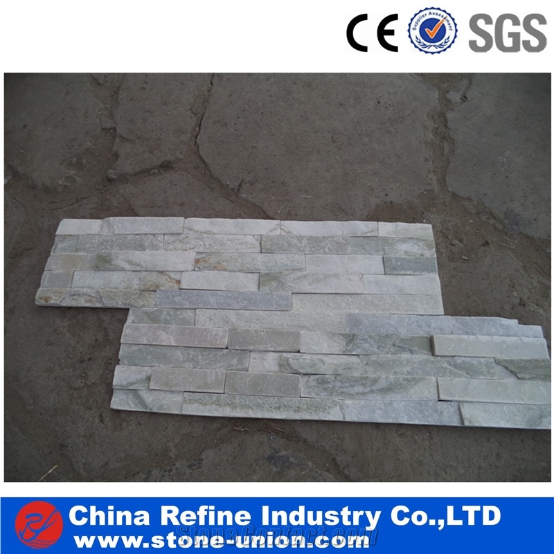 Grey Slate Culture Stone,Veneer,Quartzite Stacked Stone Wall Cladding Panel Ledge Stone Split Face Tile Landscaping Interior & Exterior Culture Stone