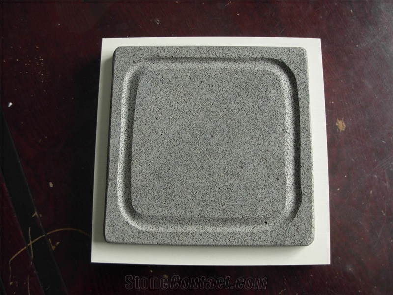 Grey Volcanic Basalt Round Stone Cooking Pan,Pizza Stone Supplier,Lava Stone Cooking Pan Manufacturer,Cooking Stone Steak Set,Stone Cooking Pot