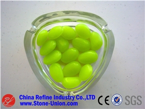 Artificial Light Green Faux Stone Pebble