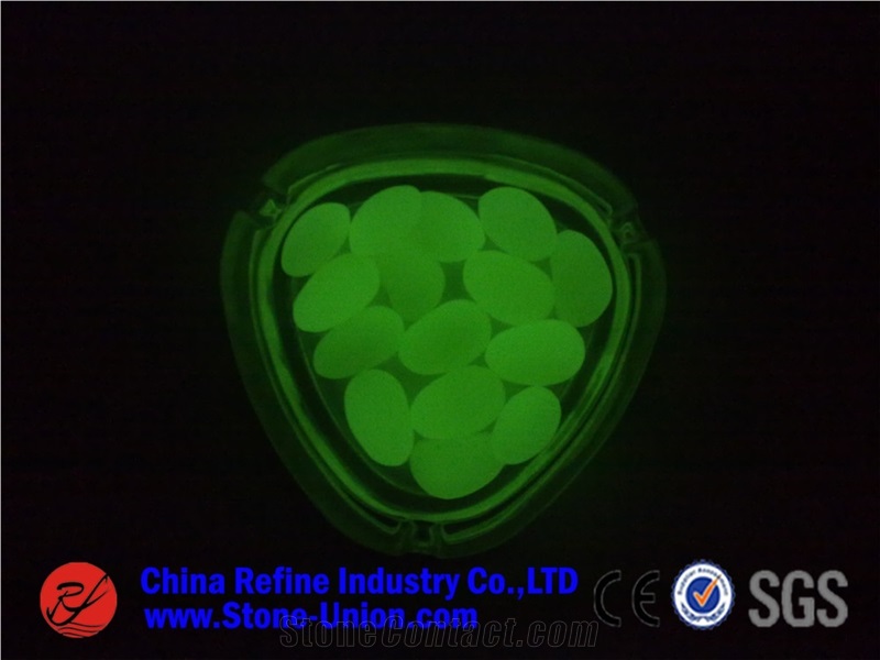 Artificial Light Green Faux Stone Pebble