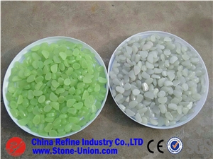 Artificial Light Green Faux Stone Pebble