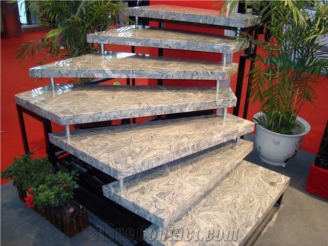 Marble Step,Light Grey Marble Stair Riser&Stair Treads,China Grey Marble Staircase,Grey Marble Steps&Stairs/Interior Decoration,Granite Stairs & Steps